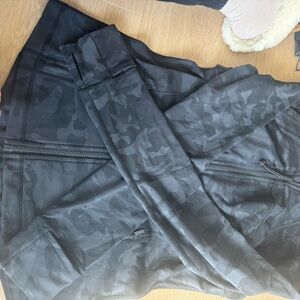 Lululemon Athletica Black Camouflage Jacket